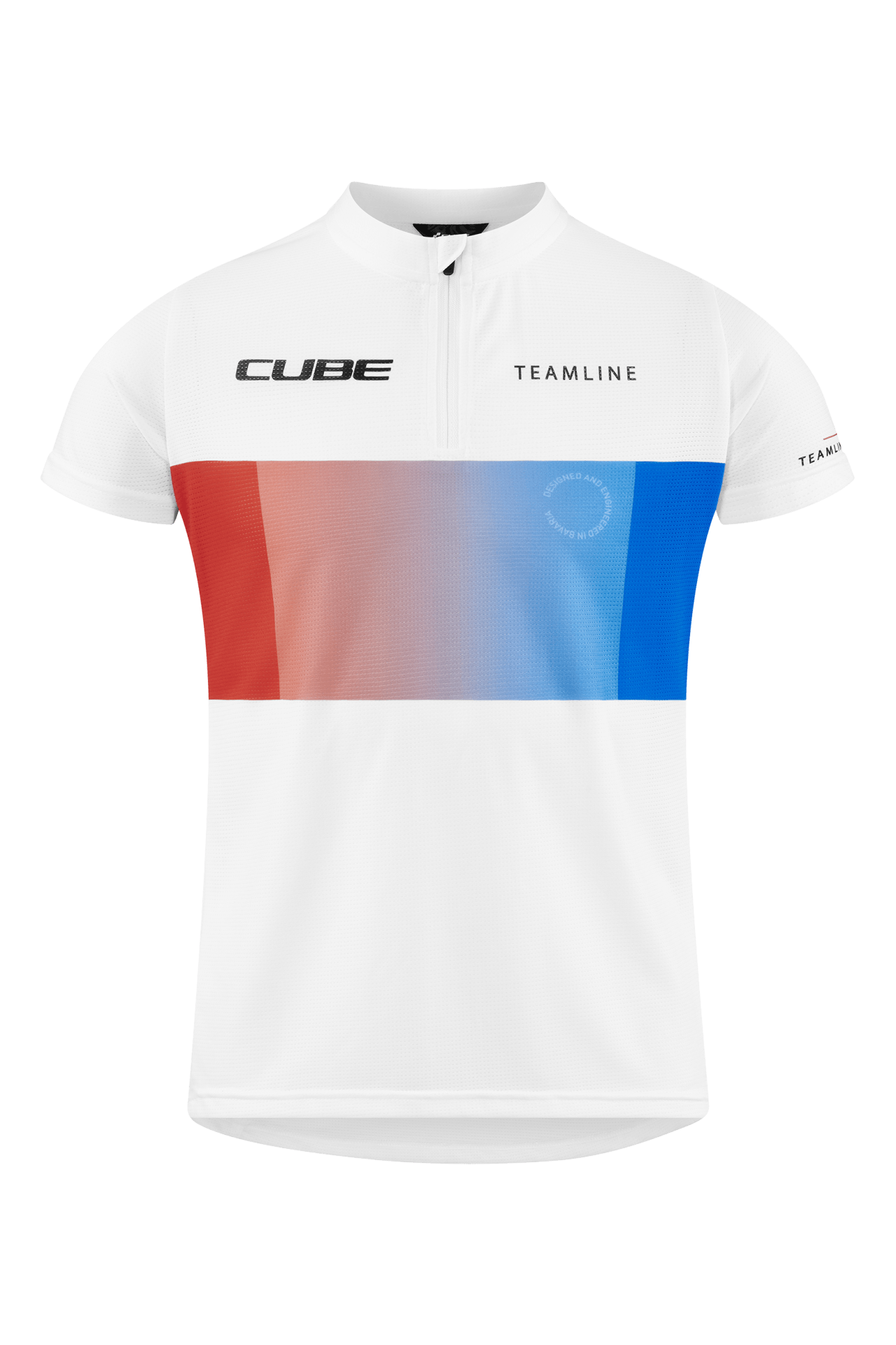 CUBE TEAMLINE Trikot ROOKIE kurzarm white´n´blue´n´red XS (98/104)