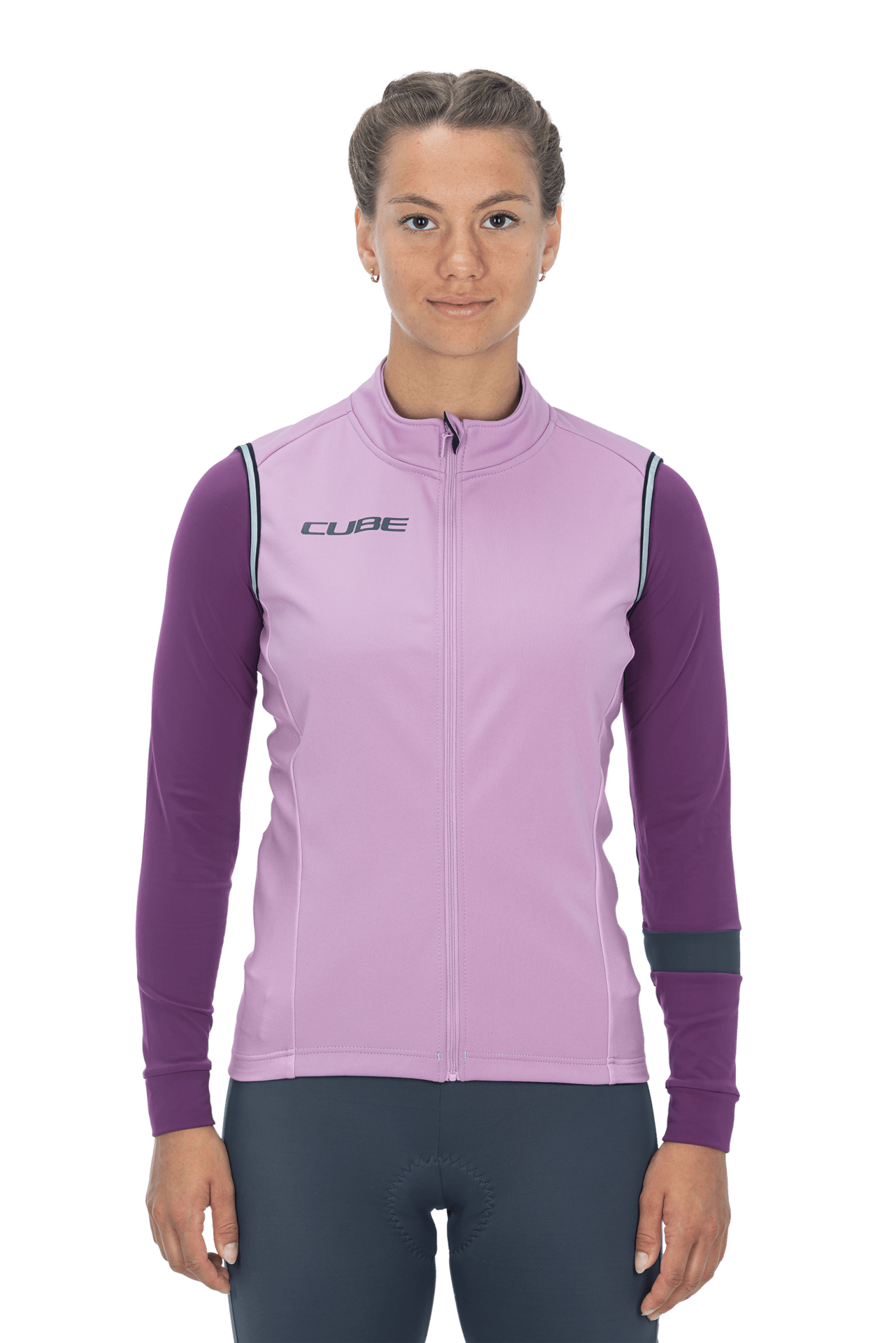 CUBE BLACKLINE WS Softshellweste violet S (36)