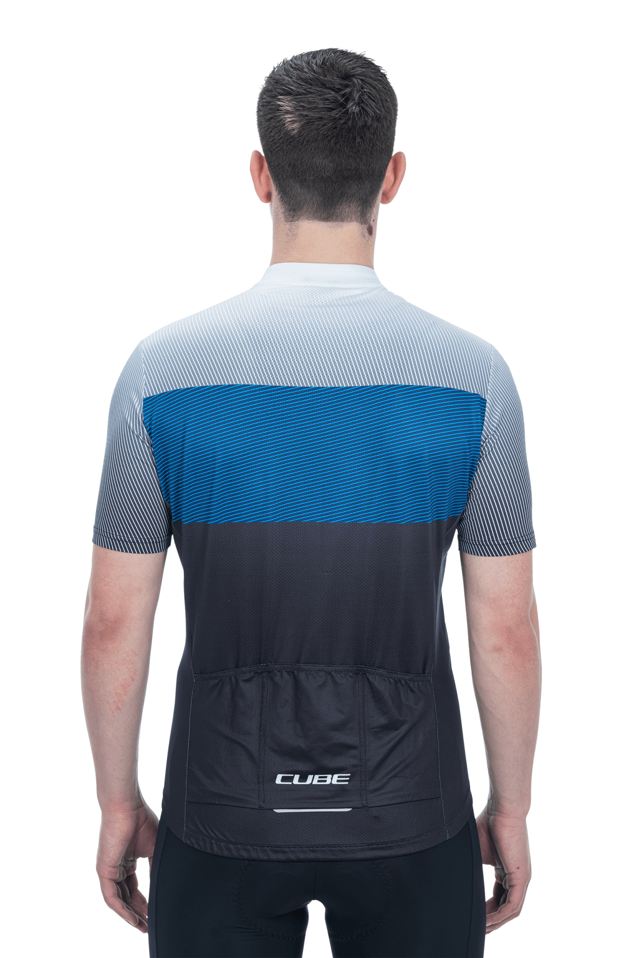 CUBE TEAMLINE Trikot CMPT kurzarm black´n´blue´n´grey M