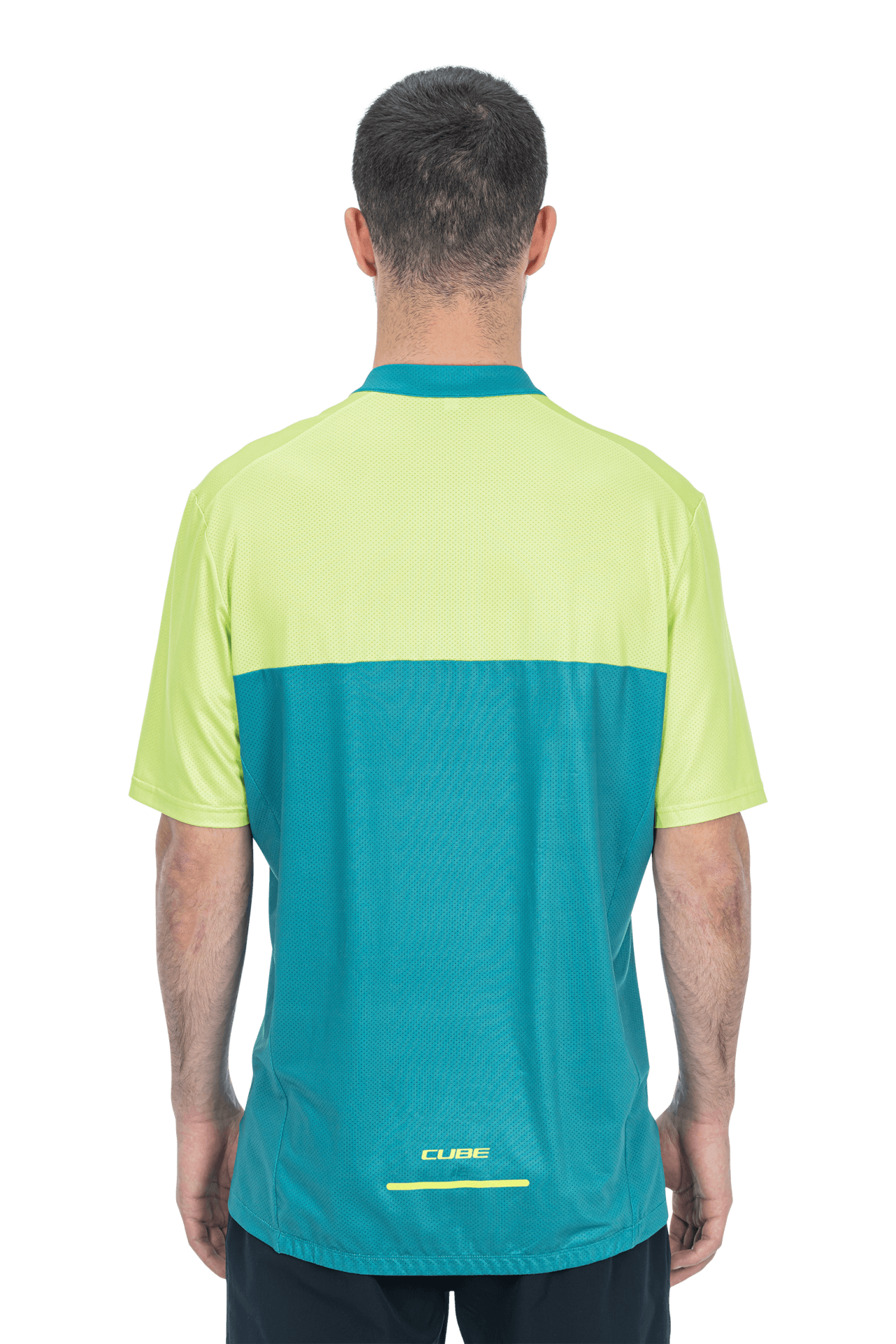 CUBE ATX Trikot Half Zip CMPT kurzarm green´n´lime L