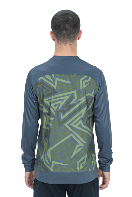 CUBE ATX Rundhalstrikot TM langarm olive´n´grey L