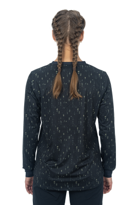 CUBE ATX WS Rundhalstrikot langarm black pattern S (36)