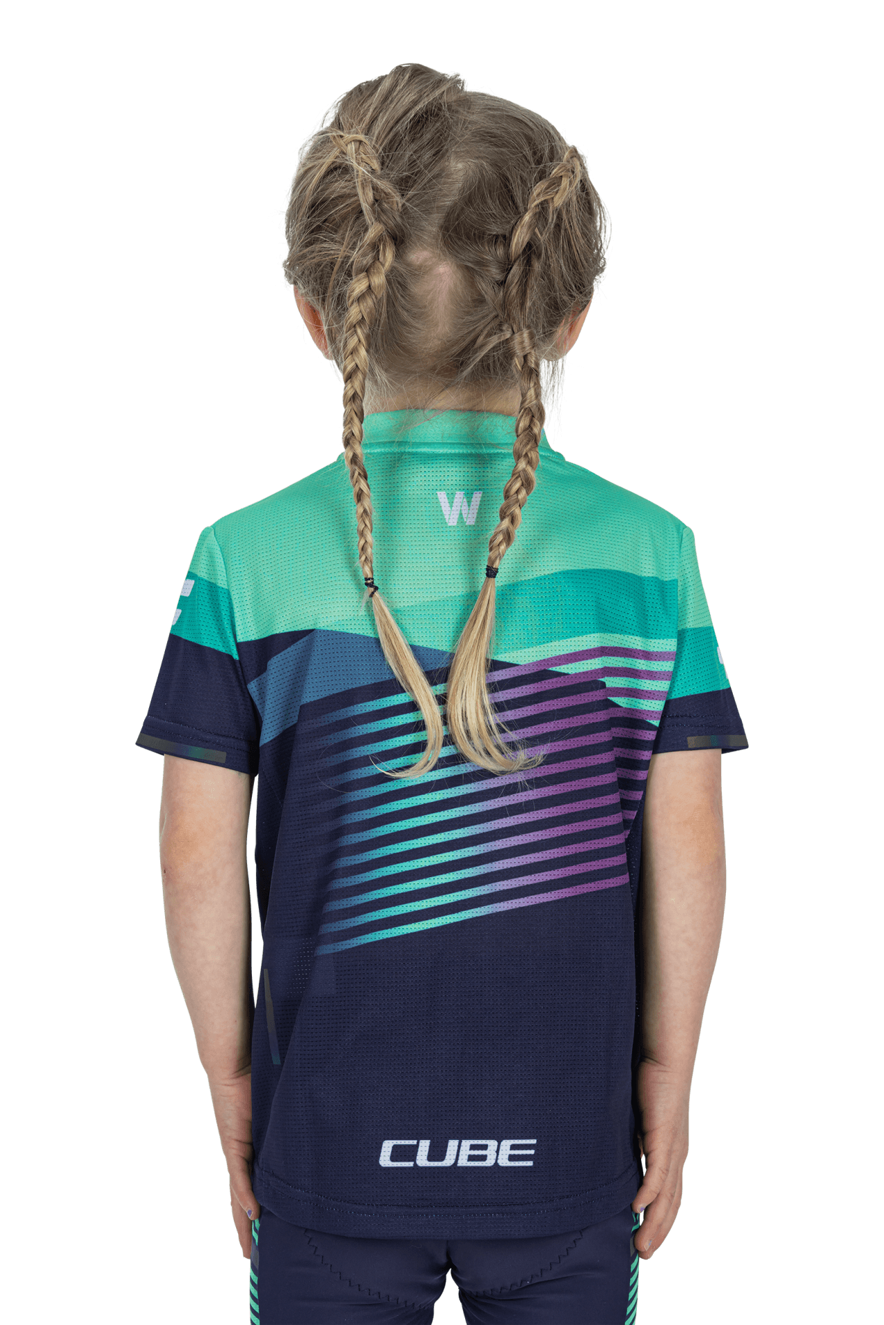 CUBE TEAMLINE Trikot ROOKIE kurzarm blue´n´mint S