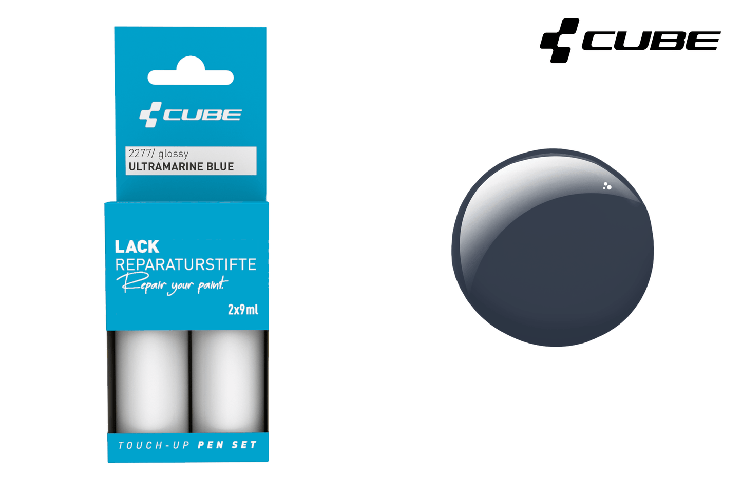 CUBE Lackstift Set ULTRAMARINE BLUE glossy 2277