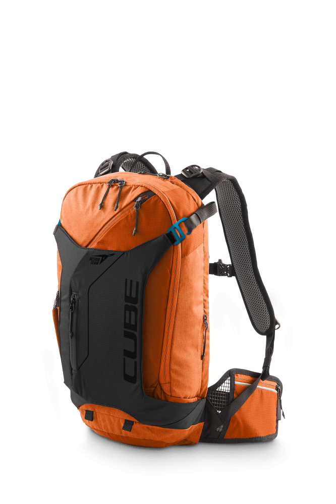 CUBE EDGE TRAIL X Actionteam – 16L Trail Rucksack mit Protektor
