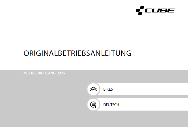 CUBE Bikes Allgemeine Betriebsanleitung