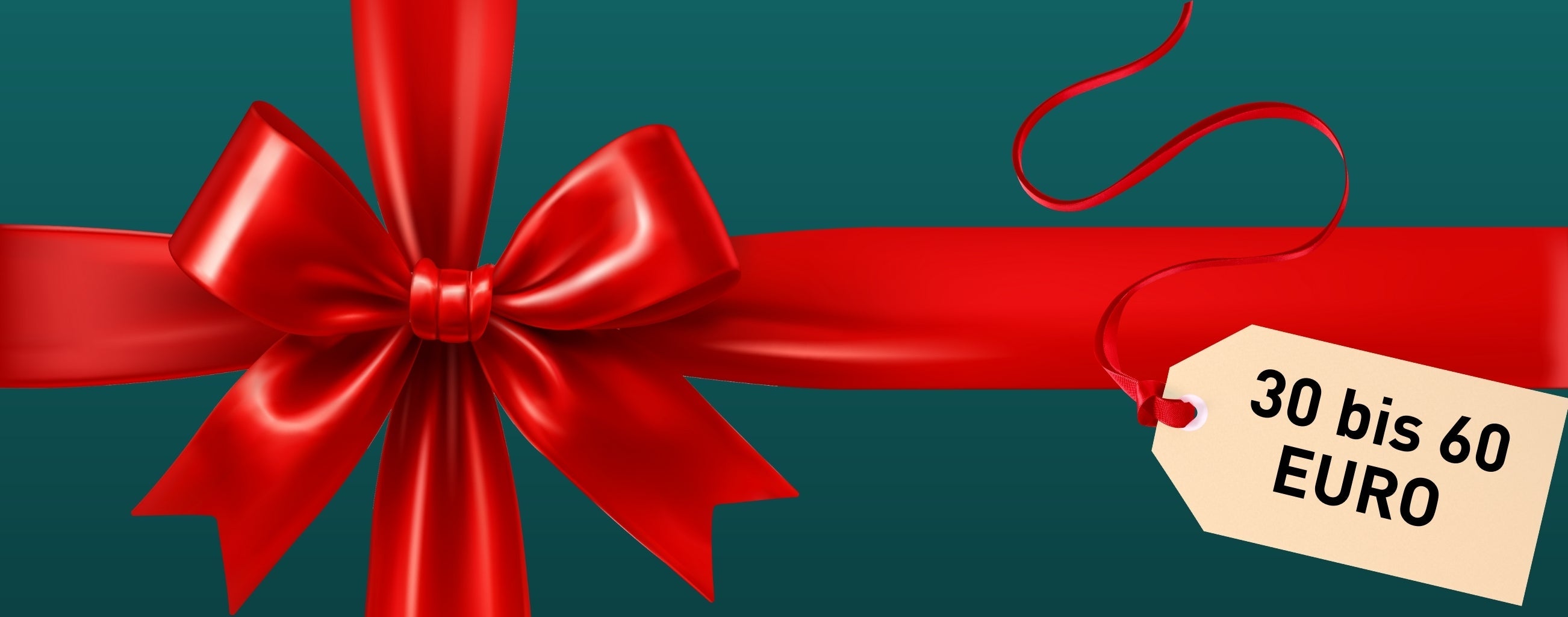 Weihnachsgeschenke Banner 30 Euro bis 60 Euro