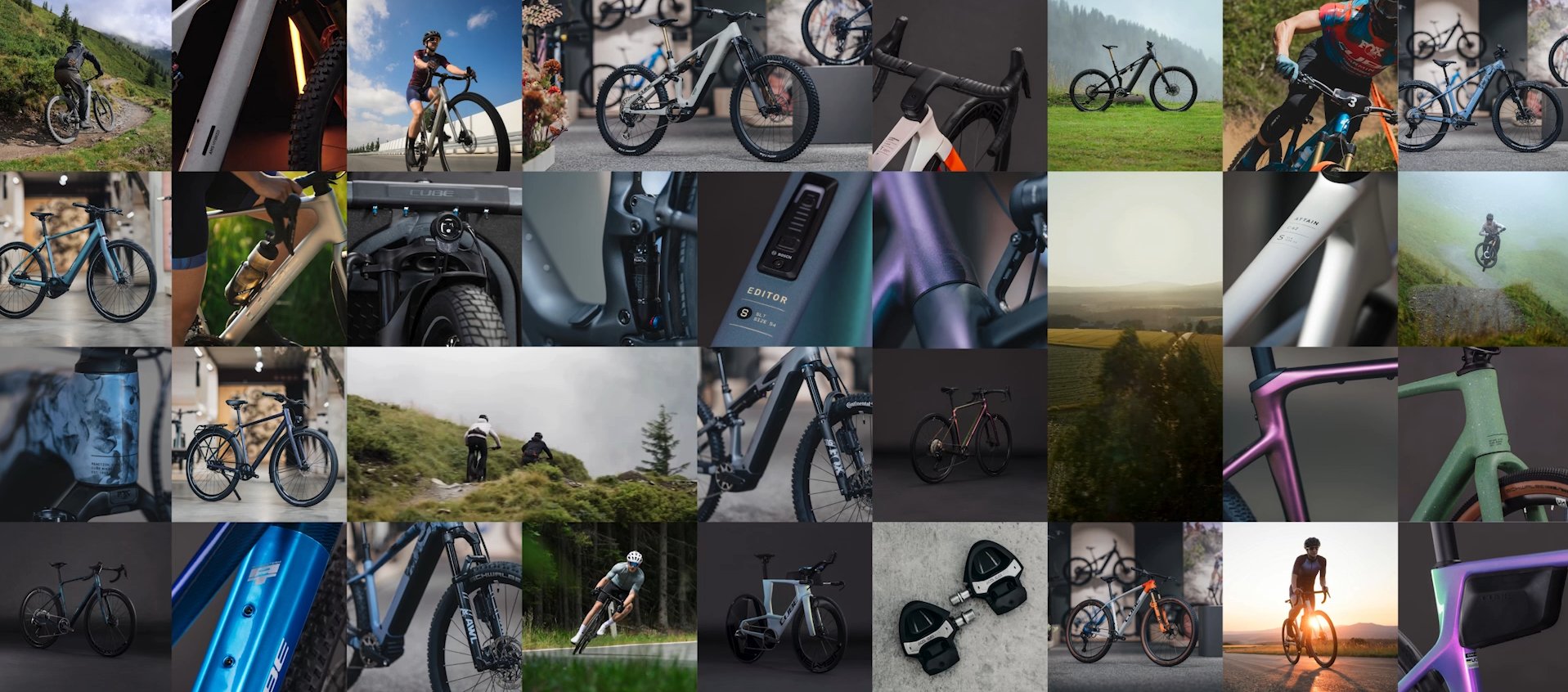 Ein Radfahrer mit Helm und Jacke springt mit seinem Mountainbike über einen felsigen Bach, der von üppig grünen Bäumen und Pflanzen in einem Wald umgeben ist.