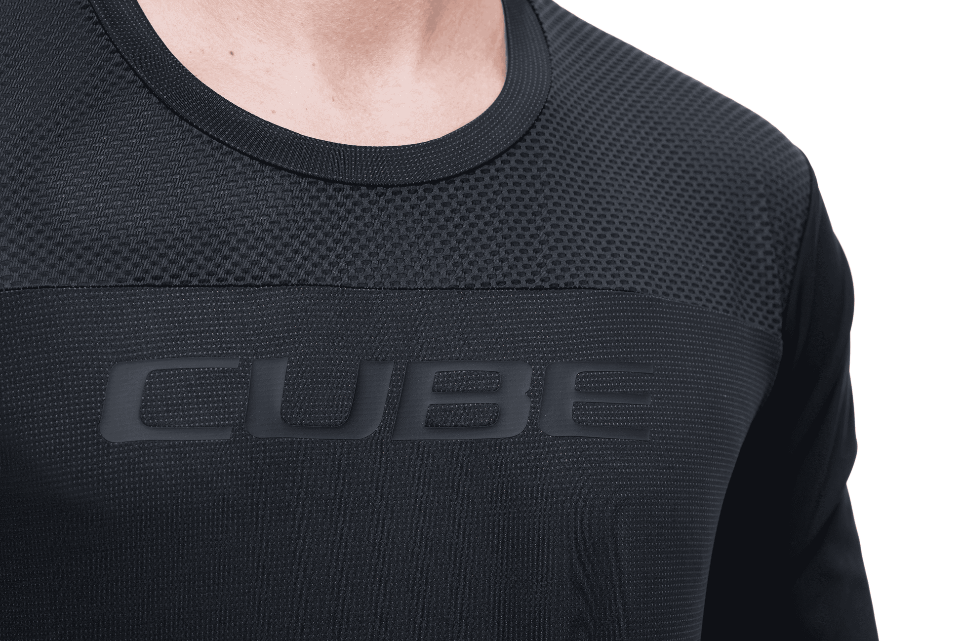 CUBE MTB Rundhalstrikot PRO langarm – Detailansicht 4