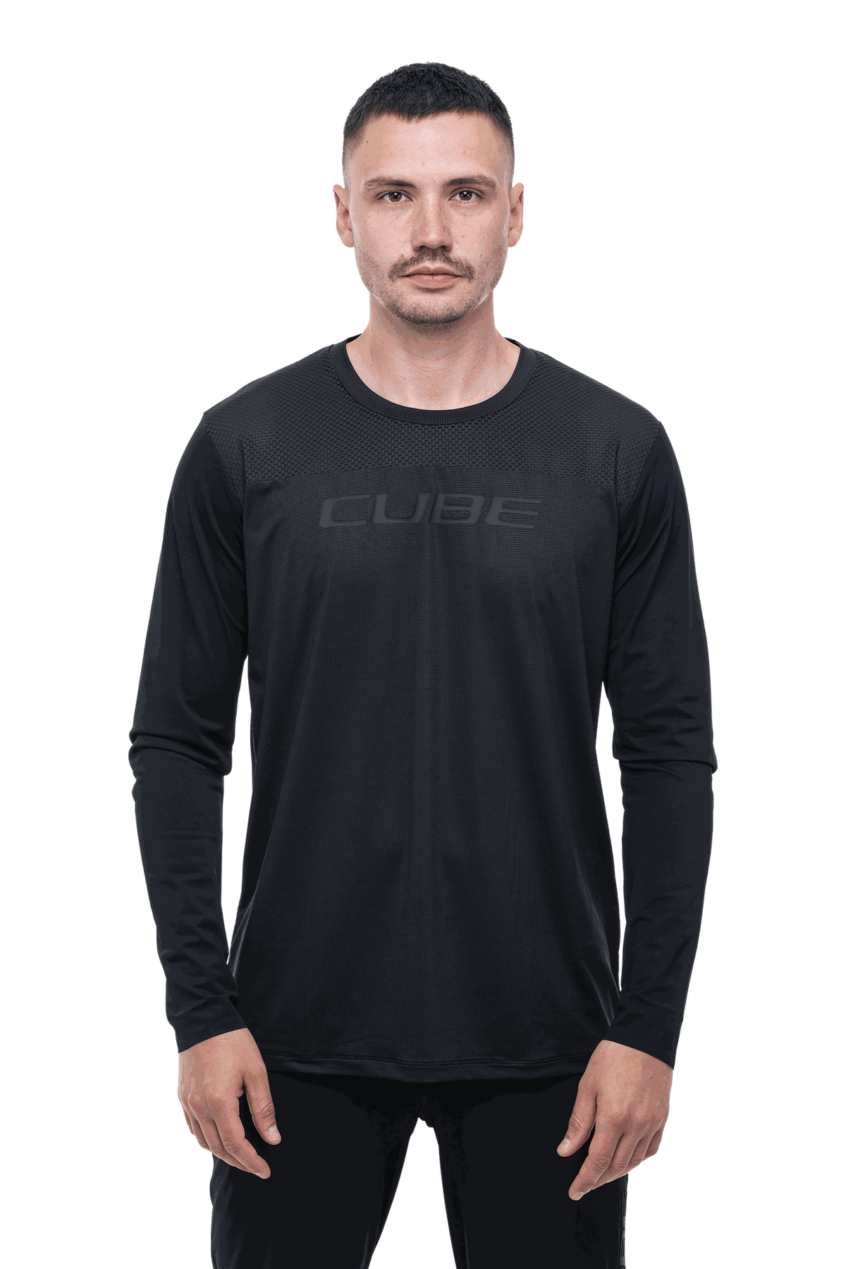 CUBE MTB Rundhalstrikot PRO langarm – Ansicht 3