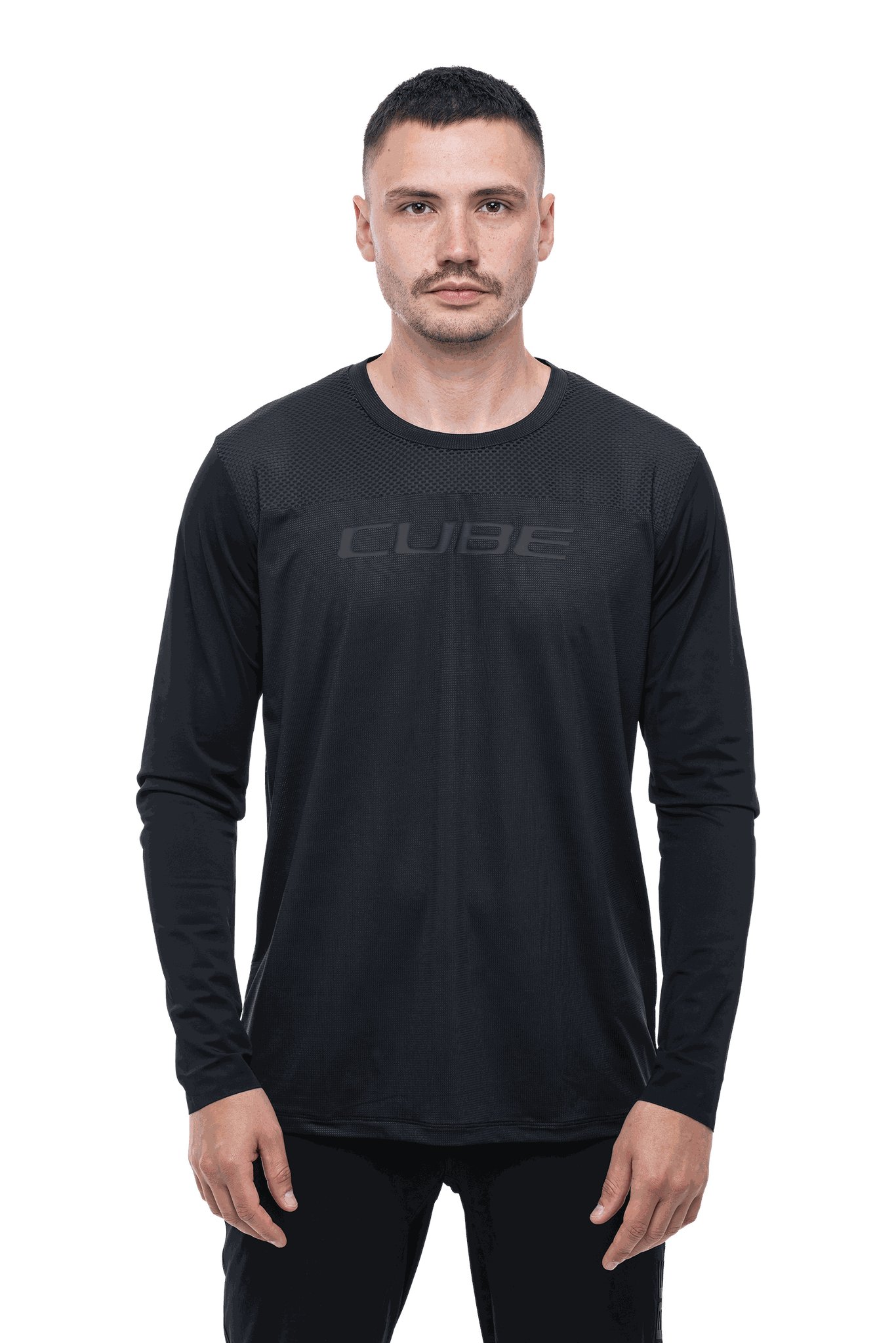 CUBE MTB Rundhalstrikot PRO langarm – Ansicht 3