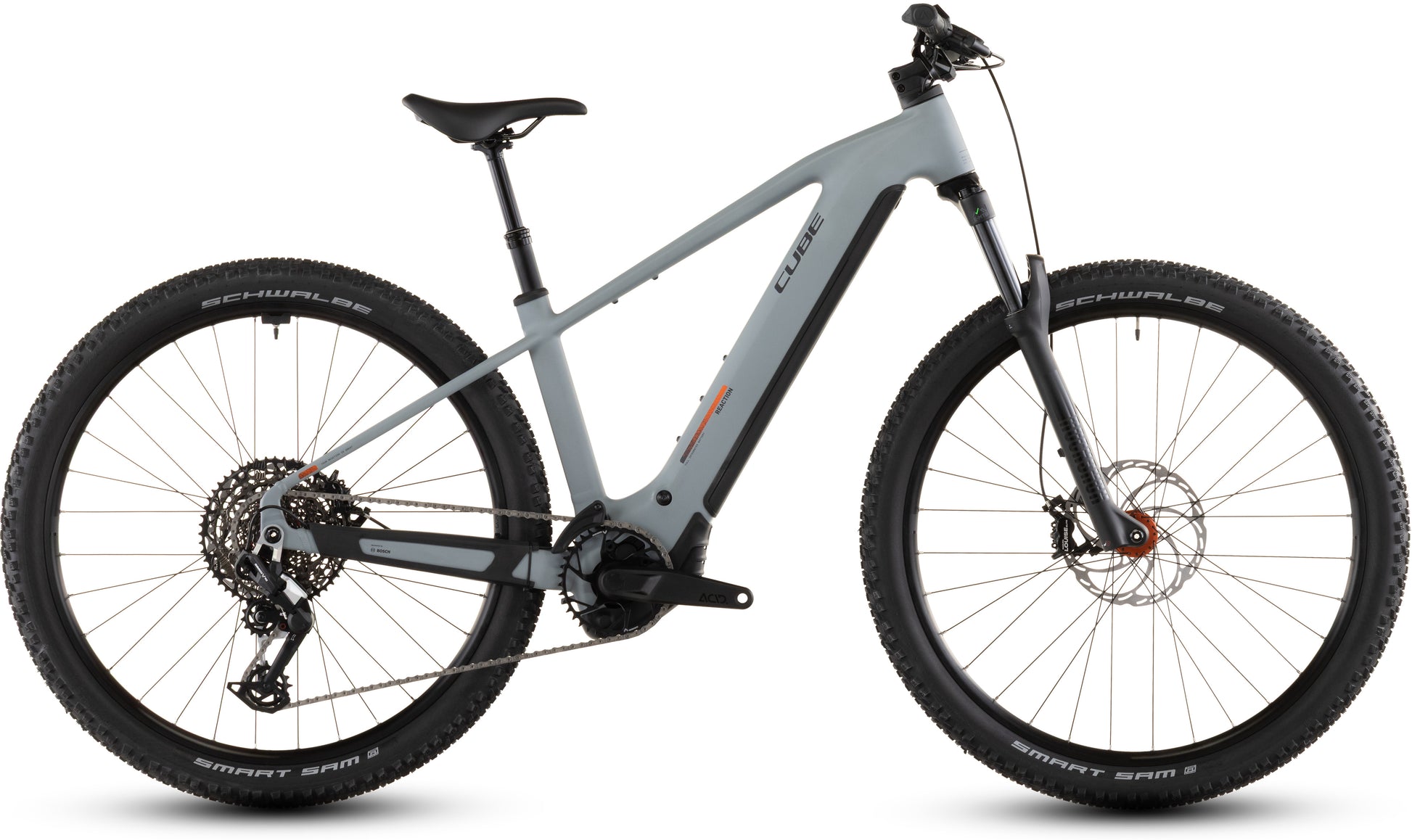 Produktbild: Cube Reaction Hybrid Race 800 vulcan´n´orange, Seitenansicht (weißer Hintergrund)