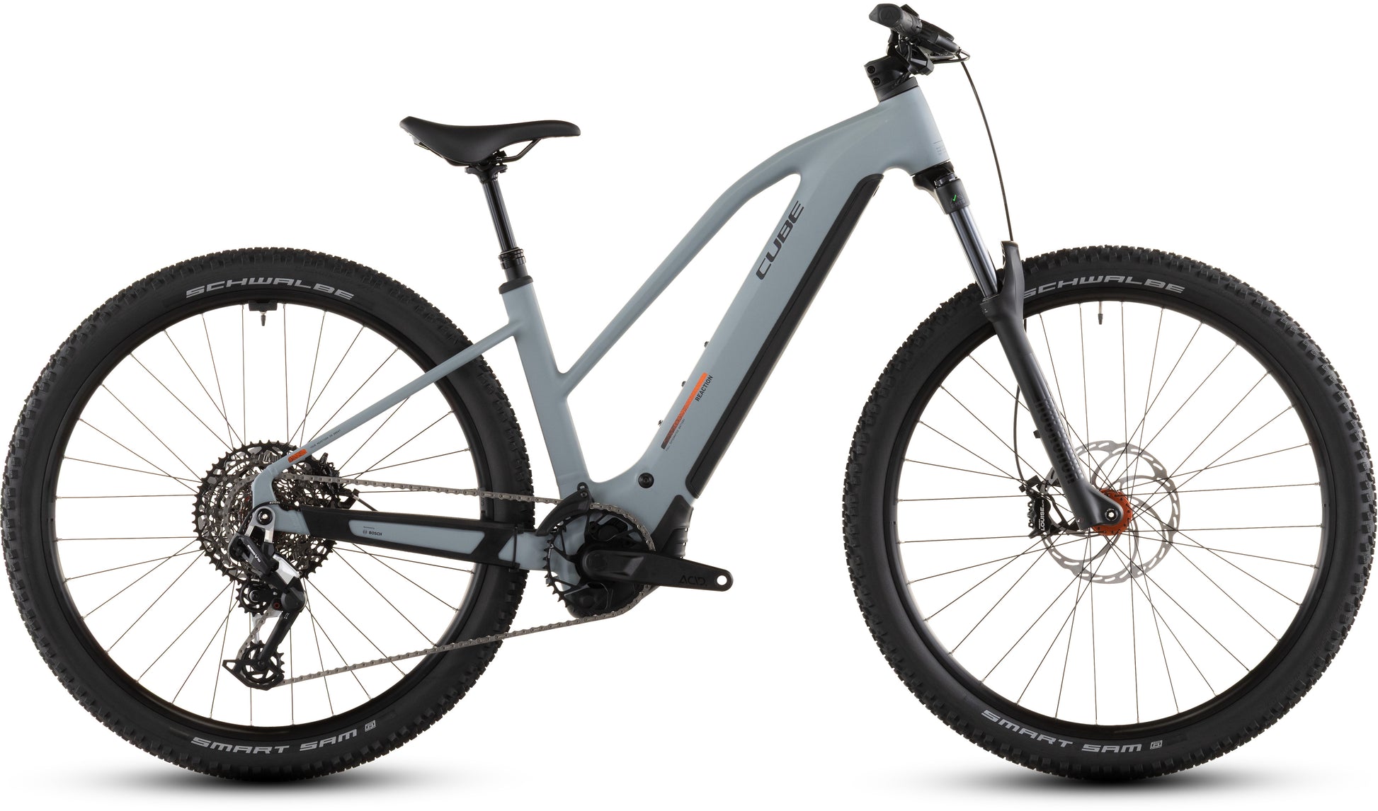 Produktbild: Cube Reaction Hybrid Race 800 vulcan´n´orange, Seitenansicht (weißer Hintergrund)