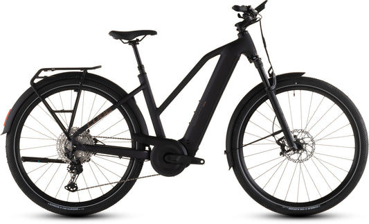 Produktbild: Cube Nuride Hybrid SLX 800 black´n´gold, Seitenansicht (weißer Hintergrund)