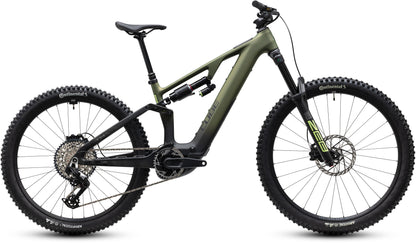 CUBE AMS Hybrid 177 C:62 TM 600x E-Mountainbike Fully 2027 in reedgreen und gills, Seitenansicht