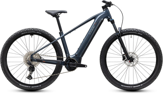 CUBE Reaction Hybrid ONE 720 E-Mountainbike Hardtail 2027 in oolonggrey und reflex, Seitenansicht