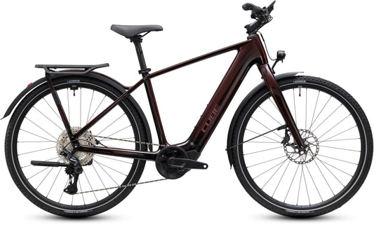 CUBE Kathmandu Hybrid C:62 SLX 400x E-Trekkingrad 2027 in liquidred und red, Seitenansicht