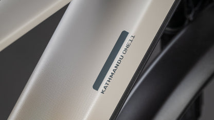 Produktbild: Cube Kathmandu Hybrid ONE11 HPC SLT 800 glintsand´n´oatgrey, Detailaufnahme 02