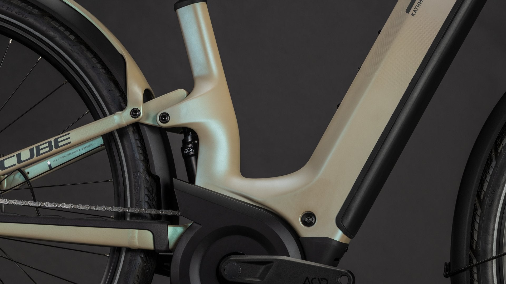 Produktbild: Cube Kathmandu Hybrid ONE11 HPC SLT 800 glintsand´n´oatgrey, Detailaufnahme 03