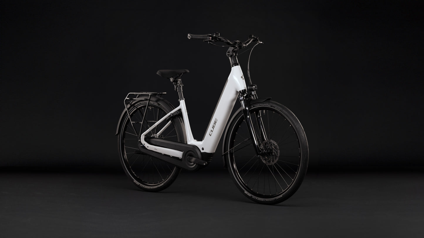 Cube Supreme RT Hybrid Comfort EX 600 metallicwhite´n´reflex Easy Entry 2027