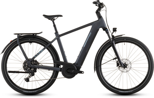Produktbild: Cube Kathmandu Hybrid ONE 800 metallicgrey´n´grey, Seitenansicht (weißer Hintergrund)