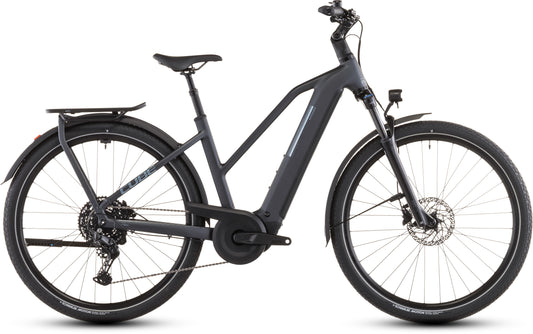 Produktbild: Cube Kathmandu Hybrid ONE 800 metallicgrey´n´grey, Seitenansicht (weißer Hintergrund)
