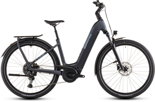 Produktbild: Cube Kathmandu Hybrid ONE 800 metallicgrey´n´grey, Seitenansicht (weißer Hintergrund)