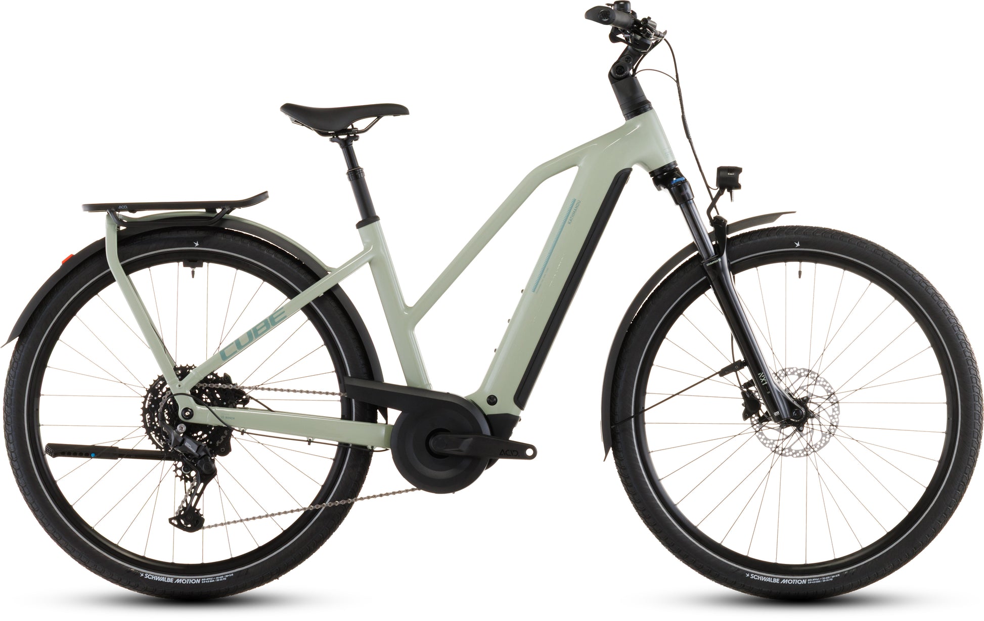 Produktbild: Cube Kathmandu Hybrid ONE 800 pea´n´green, Seitenansicht (weißer Hintergrund)