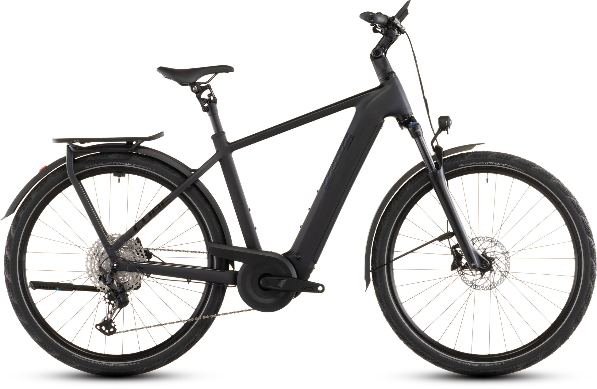 Produktbild: Cube Kathmandu Hybrid Pro 800 coal´n´black, Seitenansicht (weißer Hintergrund)