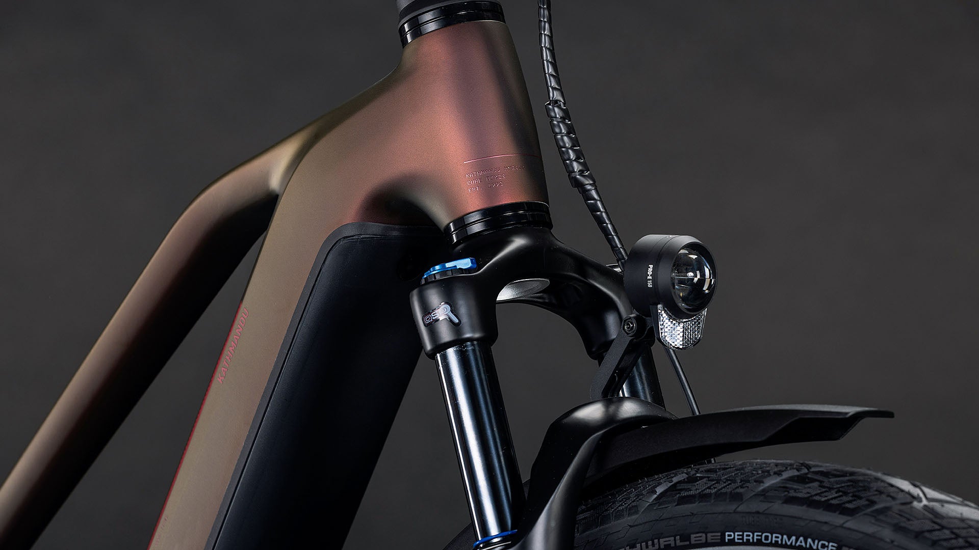 Produktbild: Cube Kathmandu Hybrid Pro 800 sunglow´n´chrome, Detailaufnahme 05