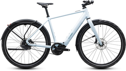 CUBE Editor Hybrid SLT 400x FE E-Cityrad 2027 in glacier und prizm, Seitenansicht