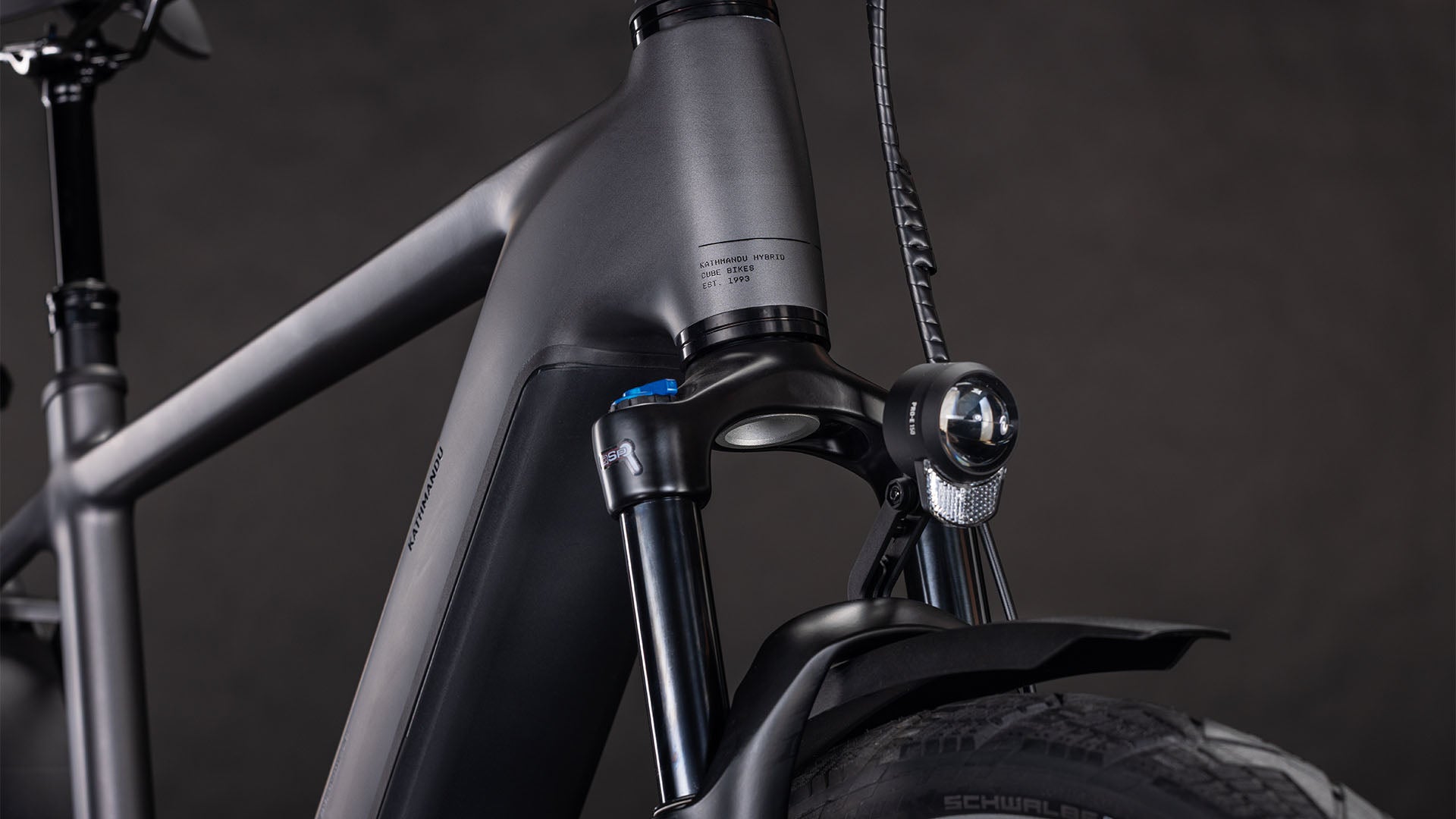 Produktbild: Cube Kathmandu Hybrid Comfort Pro 800 slabgrey´n´black, Detailaufnahme 05