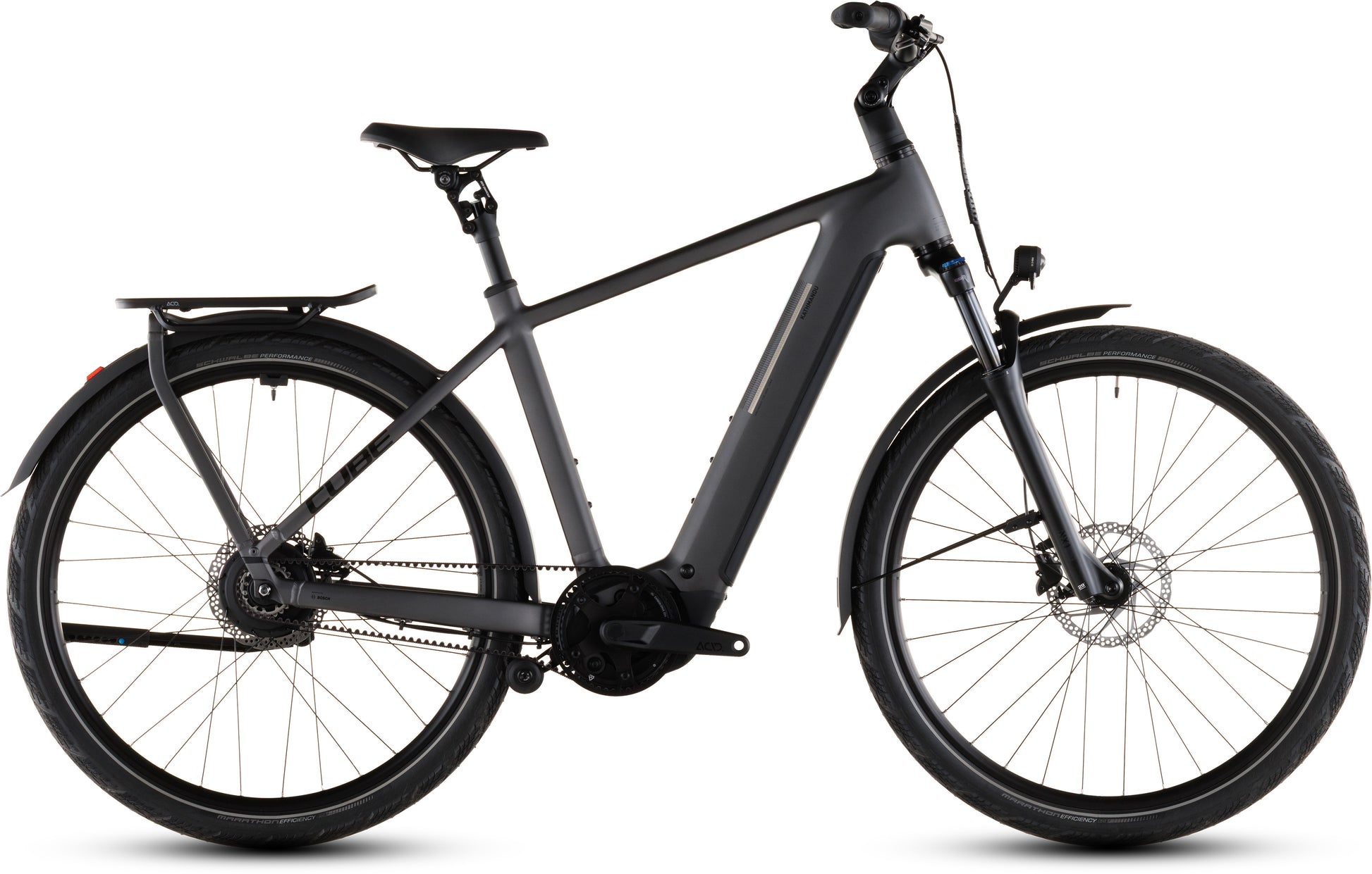 Produktbild: Cube Kathmandu Hybrid Comfort Pro 800 slabgrey´n´black, Seitenansicht (weißer Hintergrund)