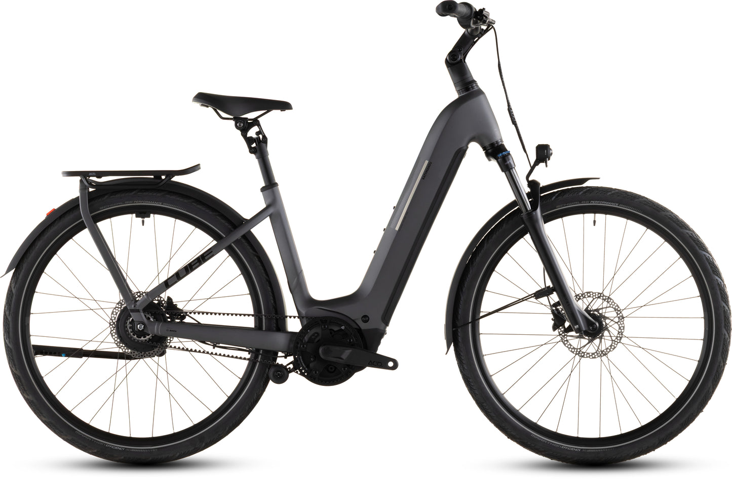 Produktbild: Cube Kathmandu Hybrid Comfort Pro 800 slabgrey´n´black, Seitenansicht (weißer Hintergrund)