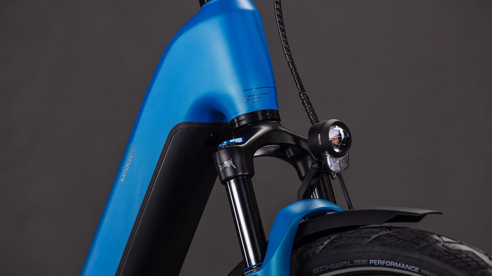 Produktbild: Cube Kathmandu Hybrid Comfort Pro 800 azure´n´black, Detailaufnahme 05