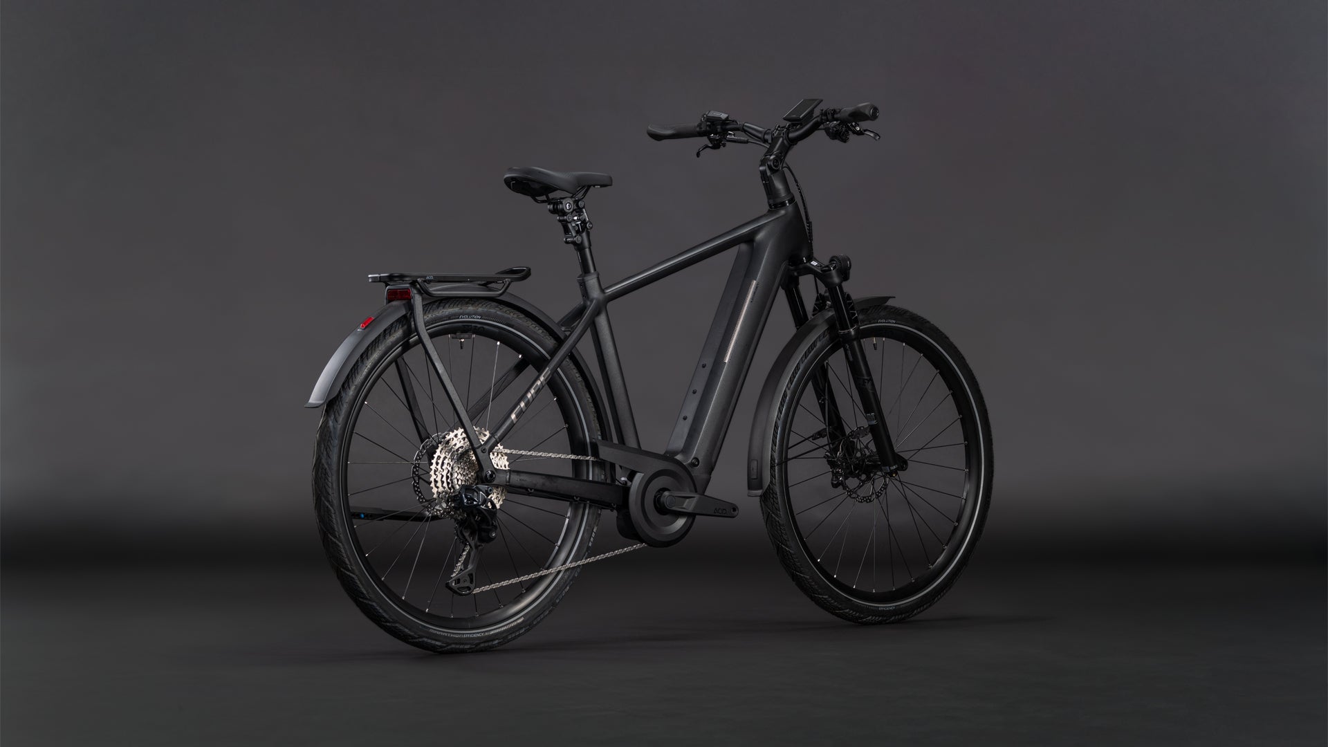 Produktbild: Cube Kathmandu Hybrid SLX 800 silverdust´n´chrome, Schrägansicht (schwarzer Hintergrund)