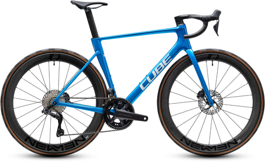 CUBE Litening Air C:68X Race Rennrad 2027 in bluetwister und prizm, Seitenansicht