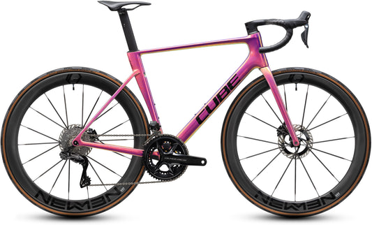 CUBE Litening Air C:68X SLT Rennrad 2027 in beamfibre und black, Seitenansicht