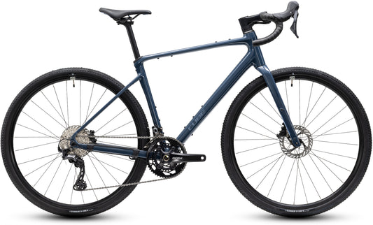CUBE Nuroad Race Gravelbike 2027 in inkgrey und grey, Seitenansicht