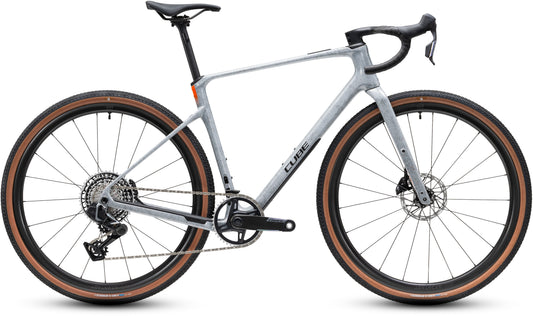 CUBE Nuroad C:62 EXC Gravelbike 2027 in wolf und fibre, Seitenansicht