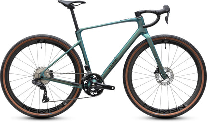 CUBE Nuroad C:62 Race Gravelbike 2027 in jungali und black, Seitenansicht