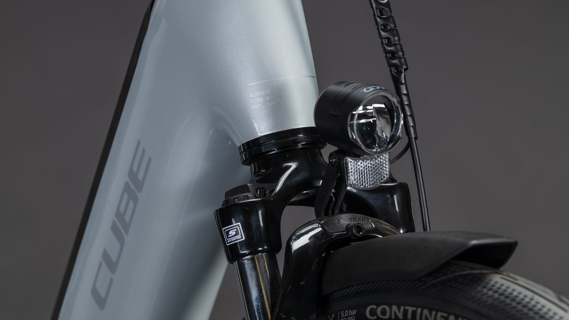 Produktbild: Cube Supreme Hybrid Comfort ONE 600 foggrey´n´reflex, Detailaufnahme 06