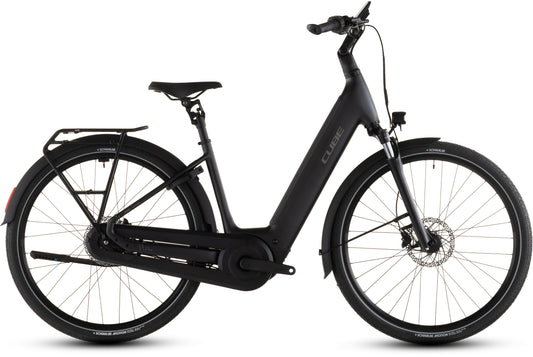 Produktbild: Cube Supreme Hybrid Comfort Pro 600 grey´n´chrome, Seitenansicht (weißer Hintergrund)