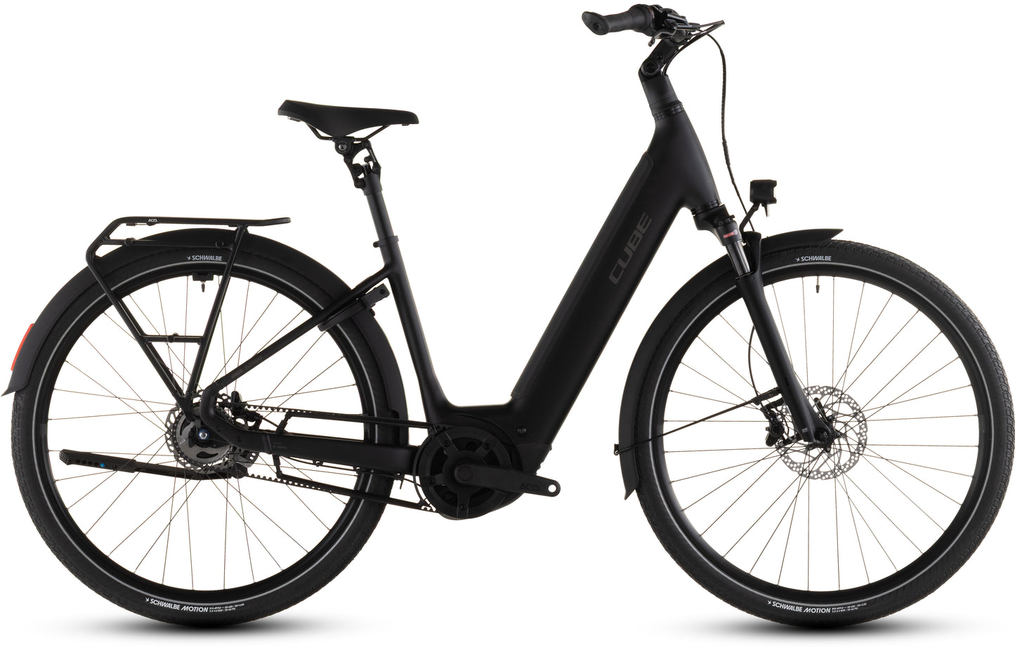 Produktbild: Cube Supreme RT Hybrid Deluxe EX 600 black´n´chrome, Seitenansicht (weißer Hintergrund)