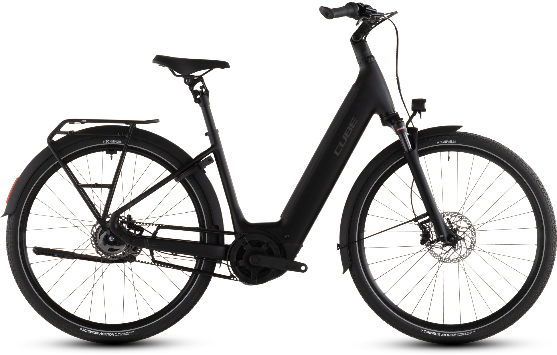 Produktbild: Cube Supreme RT Hybrid Deluxe EX 600 black´n´chrome, Seitenansicht (weißer Hintergrund)