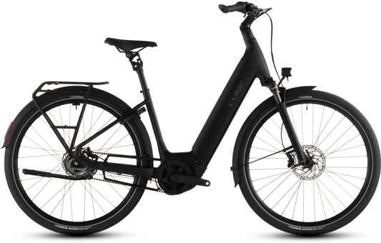 Produktbild: Cube Supreme RT Hybrid Deluxe EX 600 black´n´chrome, Seitenansicht (weißer Hintergrund)