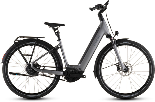 Produktbild: Cube Supreme Hybrid Deluxe Pro 600 quicksilver´n´grey, Seitenansicht (weißer Hintergrund)