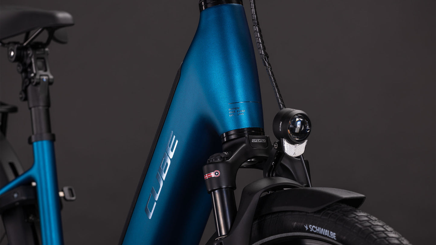 Produktbild: Cube Supreme Hybrid Deluxe Pro 600 electricblue´n´chrome, Detailaufnahme 05