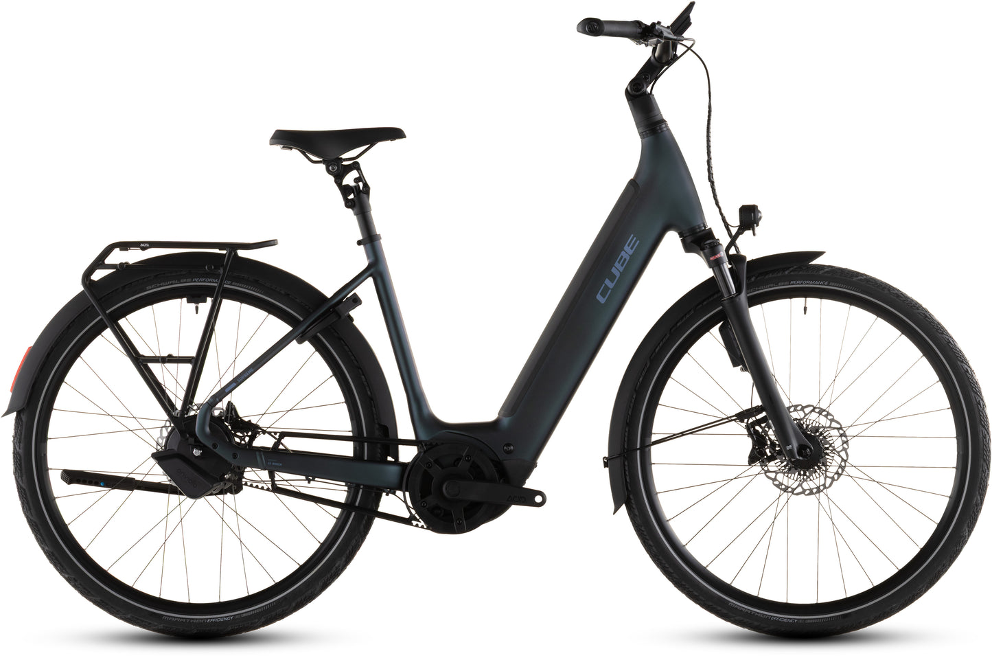 Produktbild: Cube Supreme Hybrid Deluxe SLT 600 metalblue´n´reflex, Seitenansicht (weißer Hintergrund)