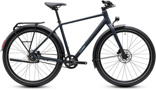 CUBE Editor Pro FE Cityrad 2027 in night und chrome, Seitenansicht